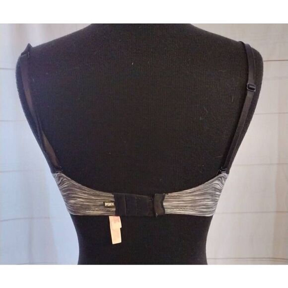PINK SET OF 2 32DD bras. 1- Wear Everywhere underwire Bra; black and gry space d - Picture 4 of 15